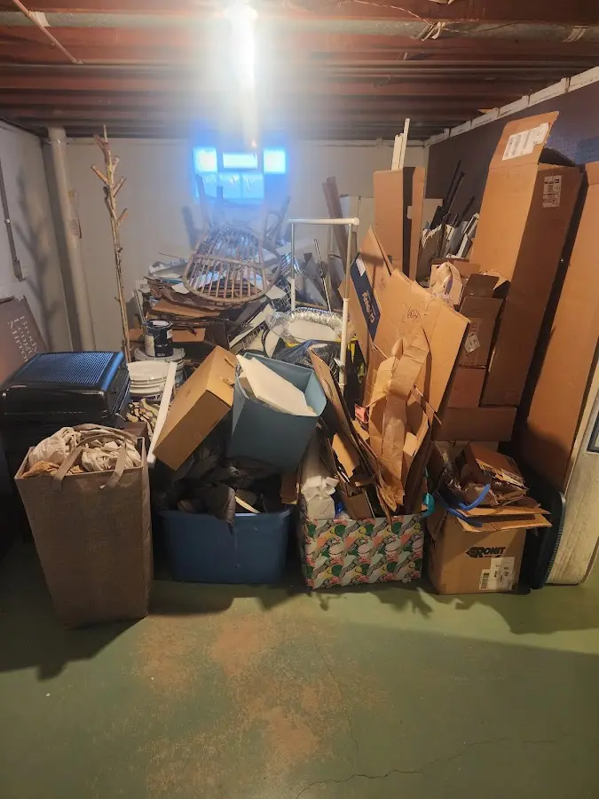 Roll-off dumpster container at job site for Concrete Dumpster Rental in Eastland